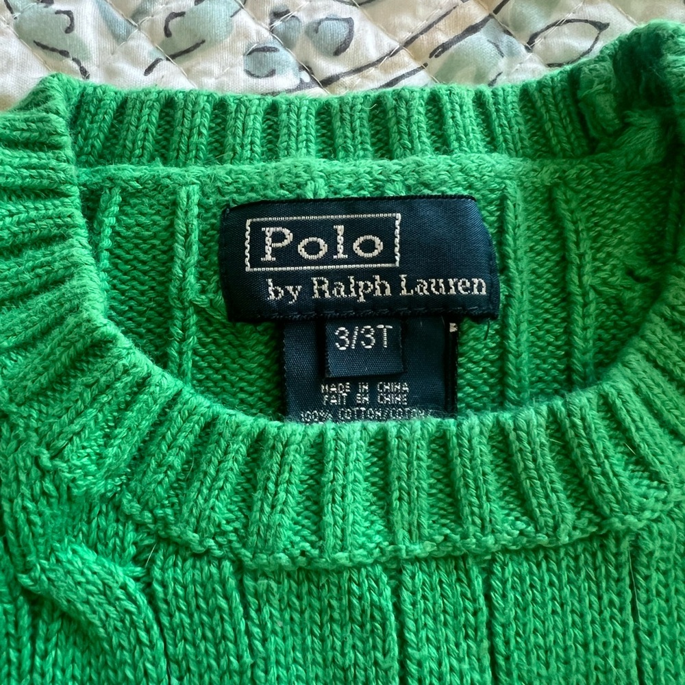 Ralph Lauren Vibrant Green Knit Top - Picture 3 of 4
